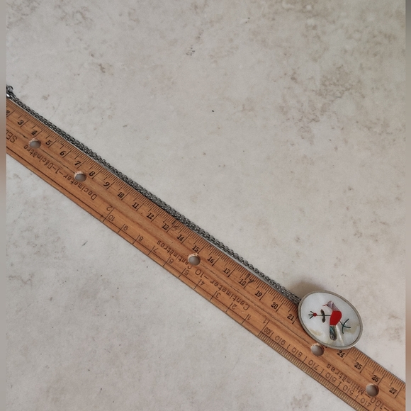 Vintage Zuni Style Southwestern Abalone Cardinal Red Bird - Picture 6 of 14